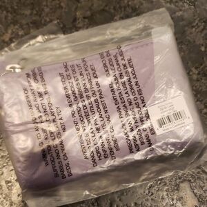 NWT Vera Bradley Zip Id Lavender Sky Performance Twill